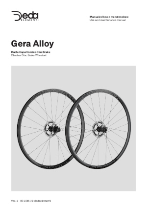 Gera Alloy Wheelset Manual in PDF